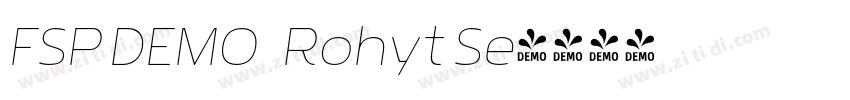 FSP DEMO   Rohyt Se字体转换